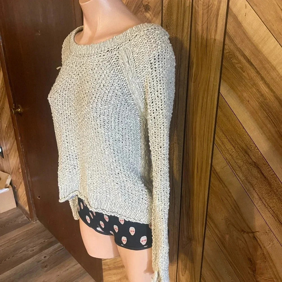 Free People Gray XS Loose Knit Sweater - Picture 6 of 9